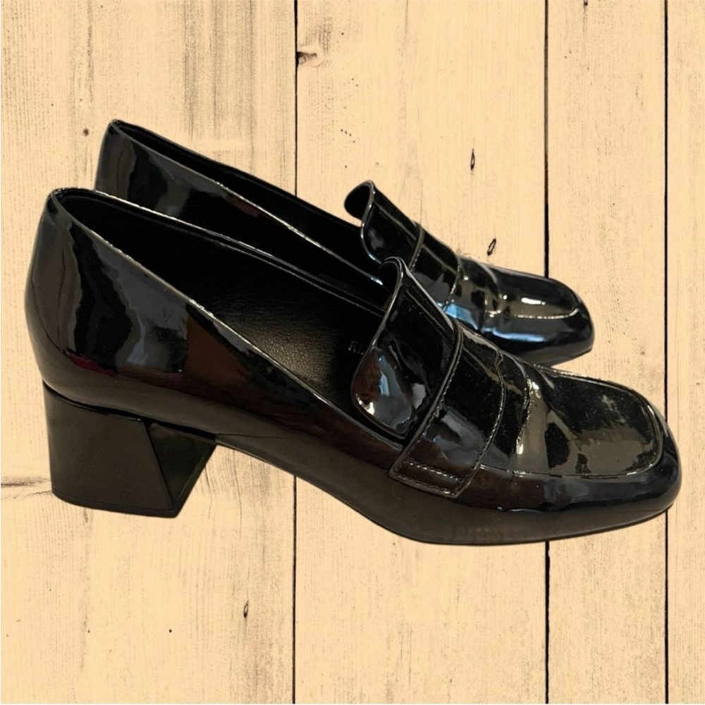 Classic Black Patent Leather Loafers
